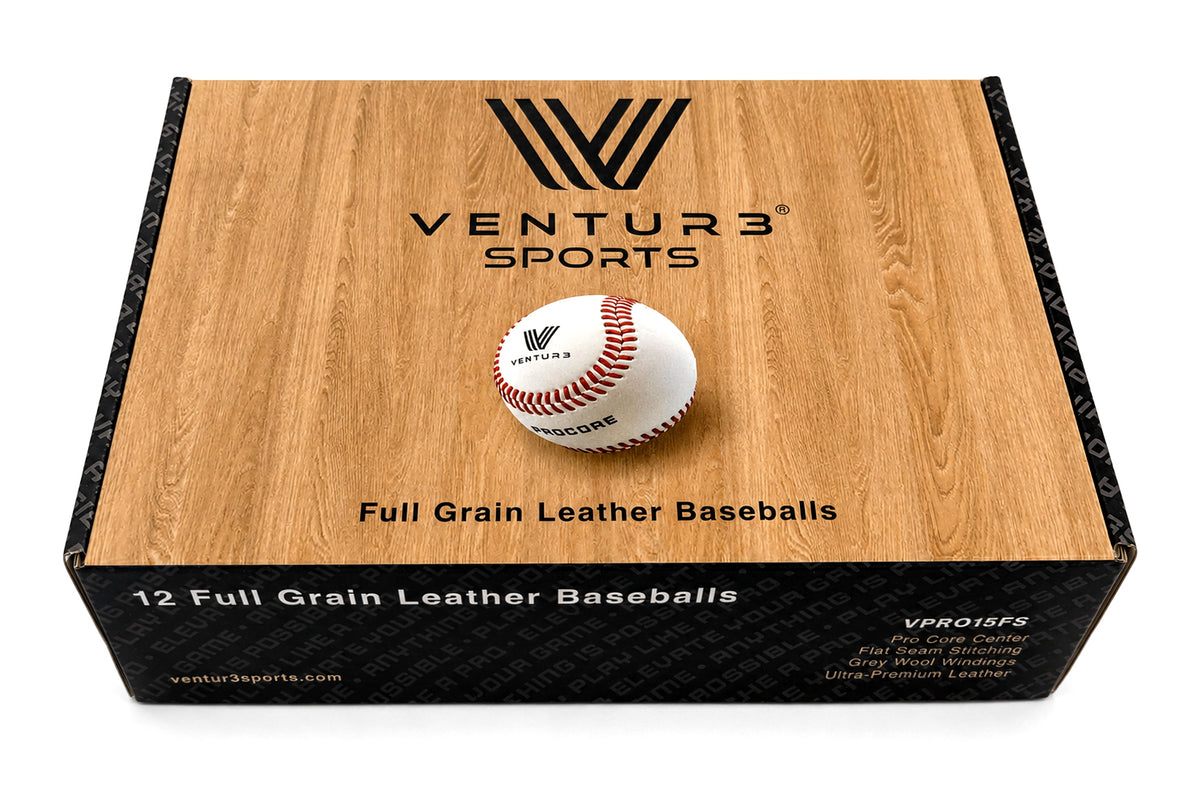 Ventur3 Sports VPRO15FS low seam baseball, carton closed