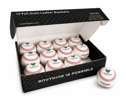 Ventur3 Sports VPRO15FS low seam baseball, carton open
