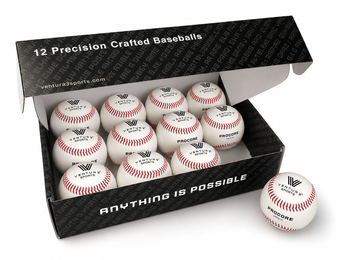 Ventur3 Sports VPRO1FS low seam baseball, carton open
